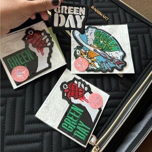 4 Green Day iron on patches
